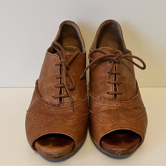 Leather Oxford Booties - Picture 6 of 8